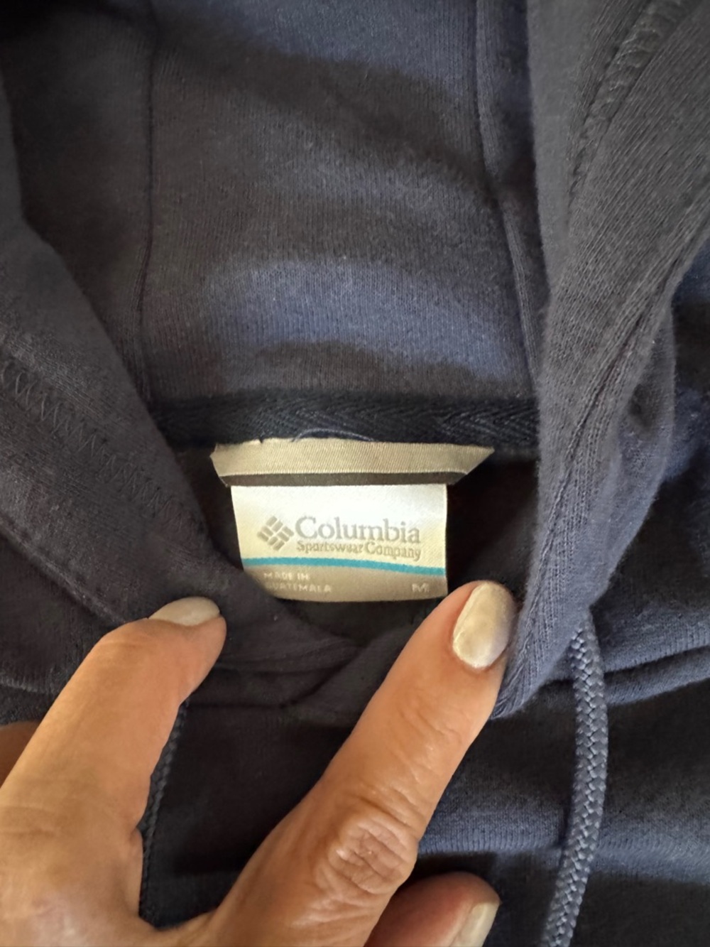 NWT Columbia Women's Navy Hooded Pullover Sweatshirt - Picture 6 of 7